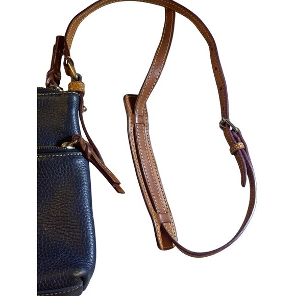 Dooney & Bourke Navy Leather Crossbody Bag With Adjustable Strap - Picture 6 of 12